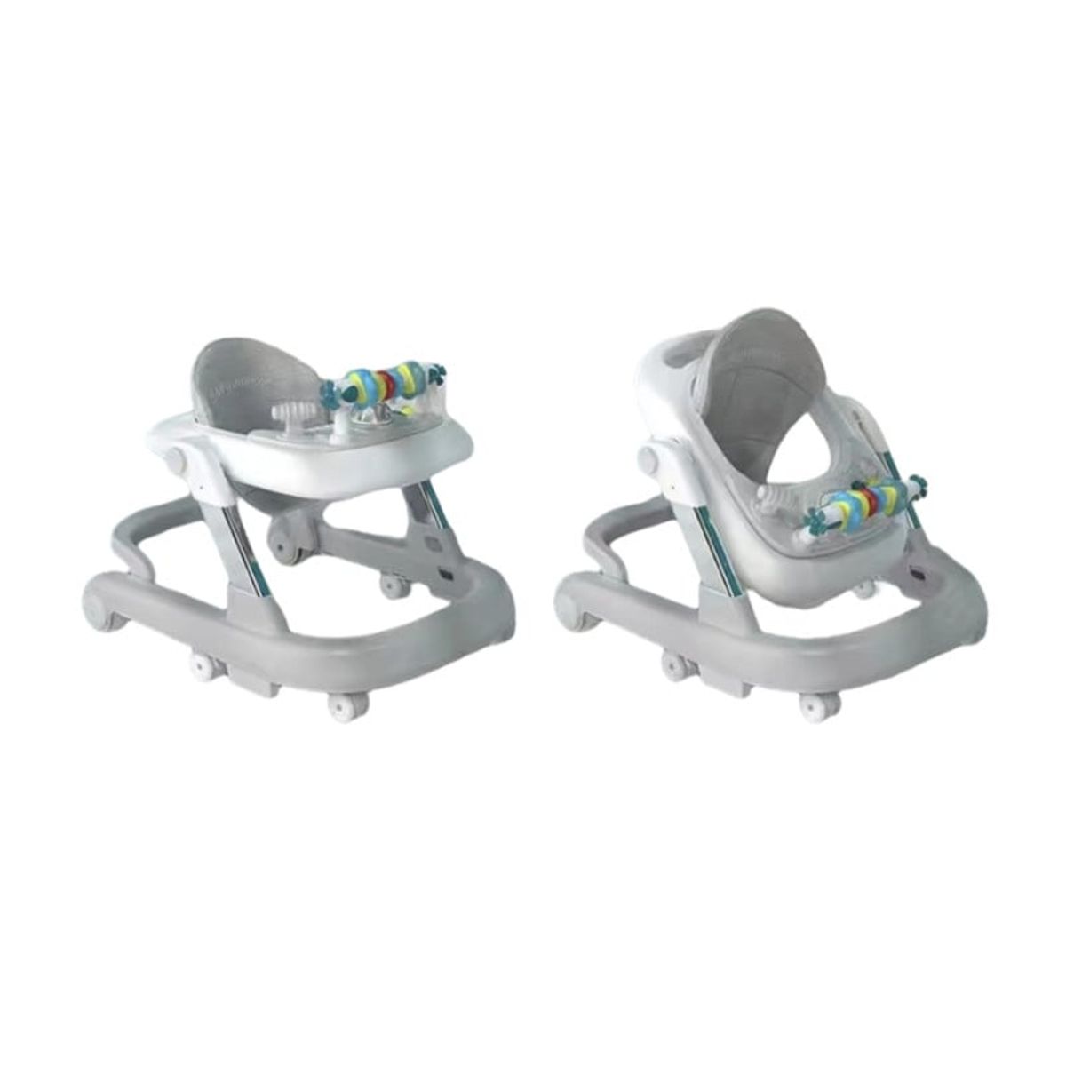 LUBABYCAS - Andador Caminador Multifuncional 4 En 1 Lubabycas Gris