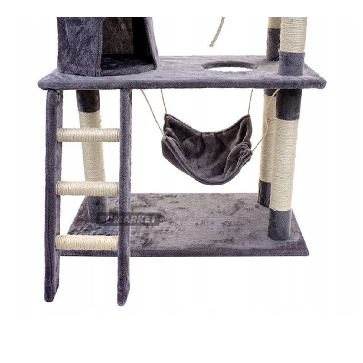 SDFIT - Rascador Casa de Gato Color Gris Modelo CAT318RD