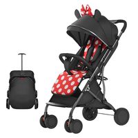 Coche De Paseo Compacto Con Accesorios Rojo