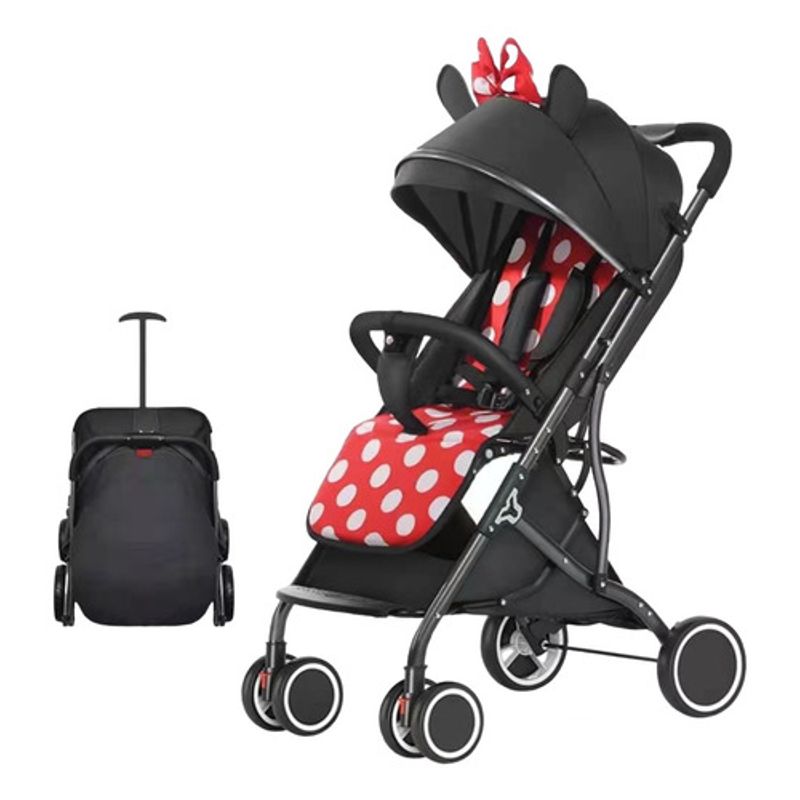LUBABYCAS - Coche De Paseo Compacto Con Accesorios Lubabycas Rojo