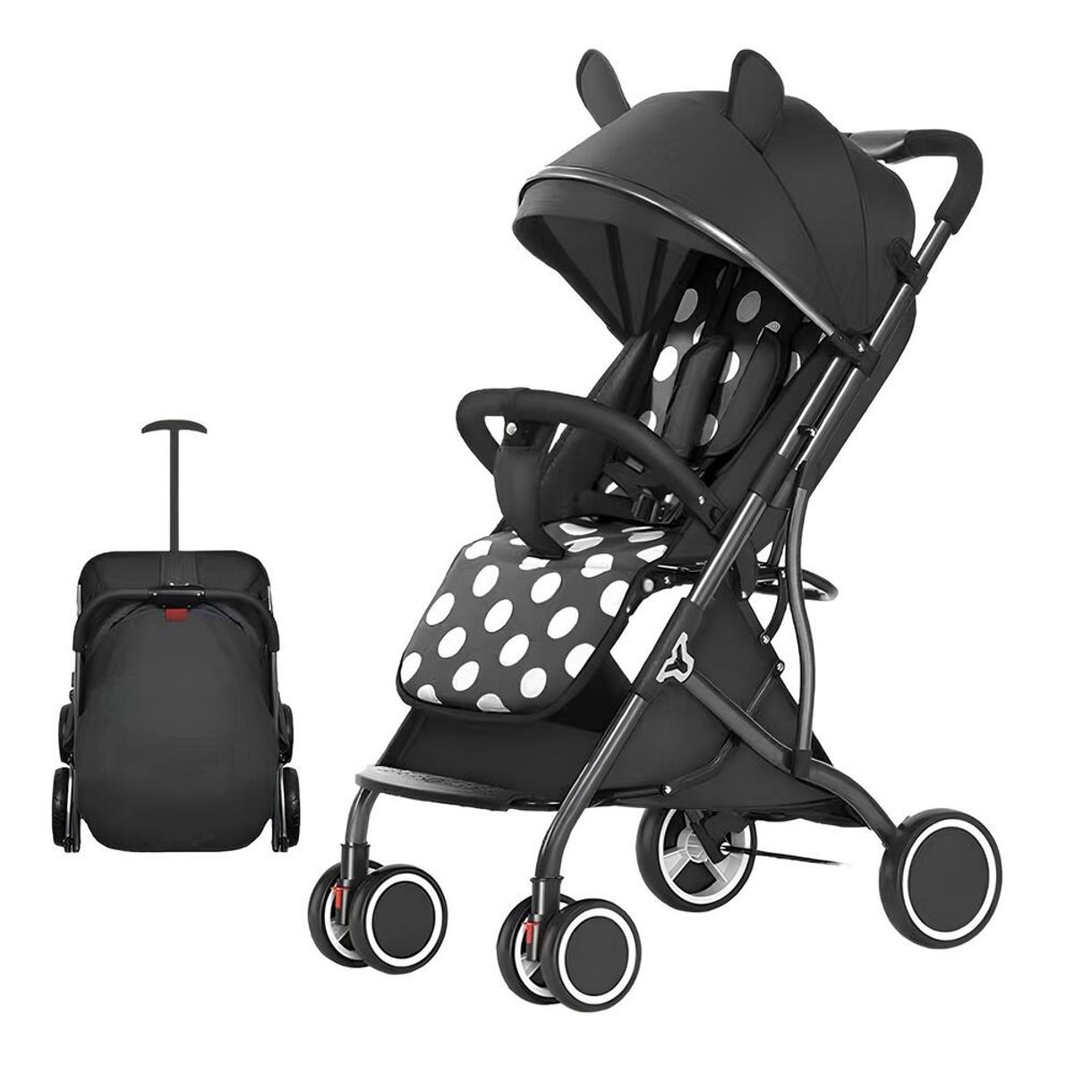 LUBABYCAS - Coche De Paseo Compacto Con Accesorios Lubabycas