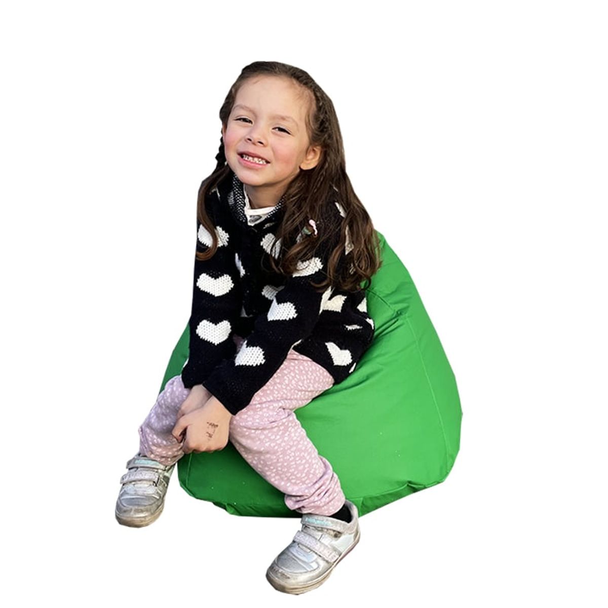 REHUCE - Puff para niños eco cuero - Verde