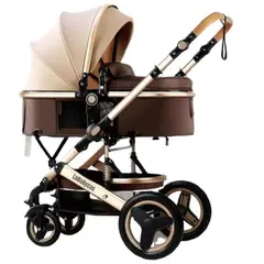 LUBABYCAS - Coche Cuna Moisés Con Accesorios Café