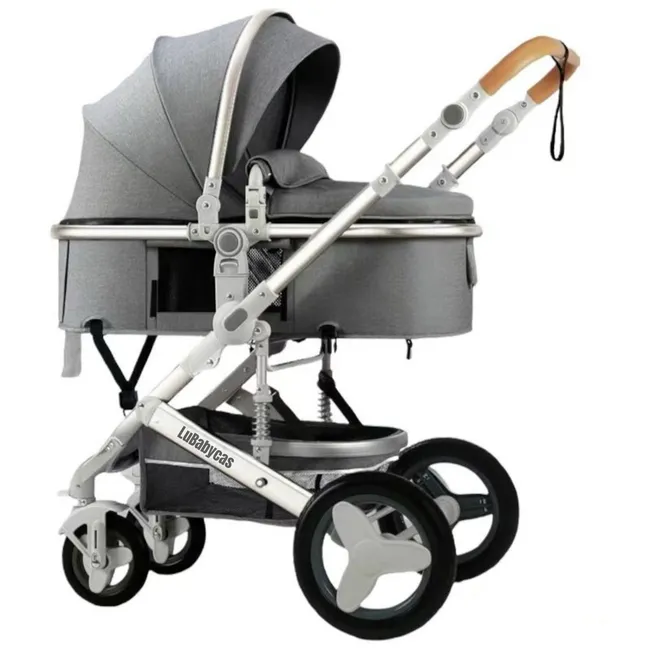 LUBABYCAS - Coche Cuna Moisés Con Accesorios Lubabycas Gris