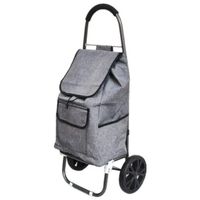Carro De Compras Plegable Tela Impermeable Color Gris