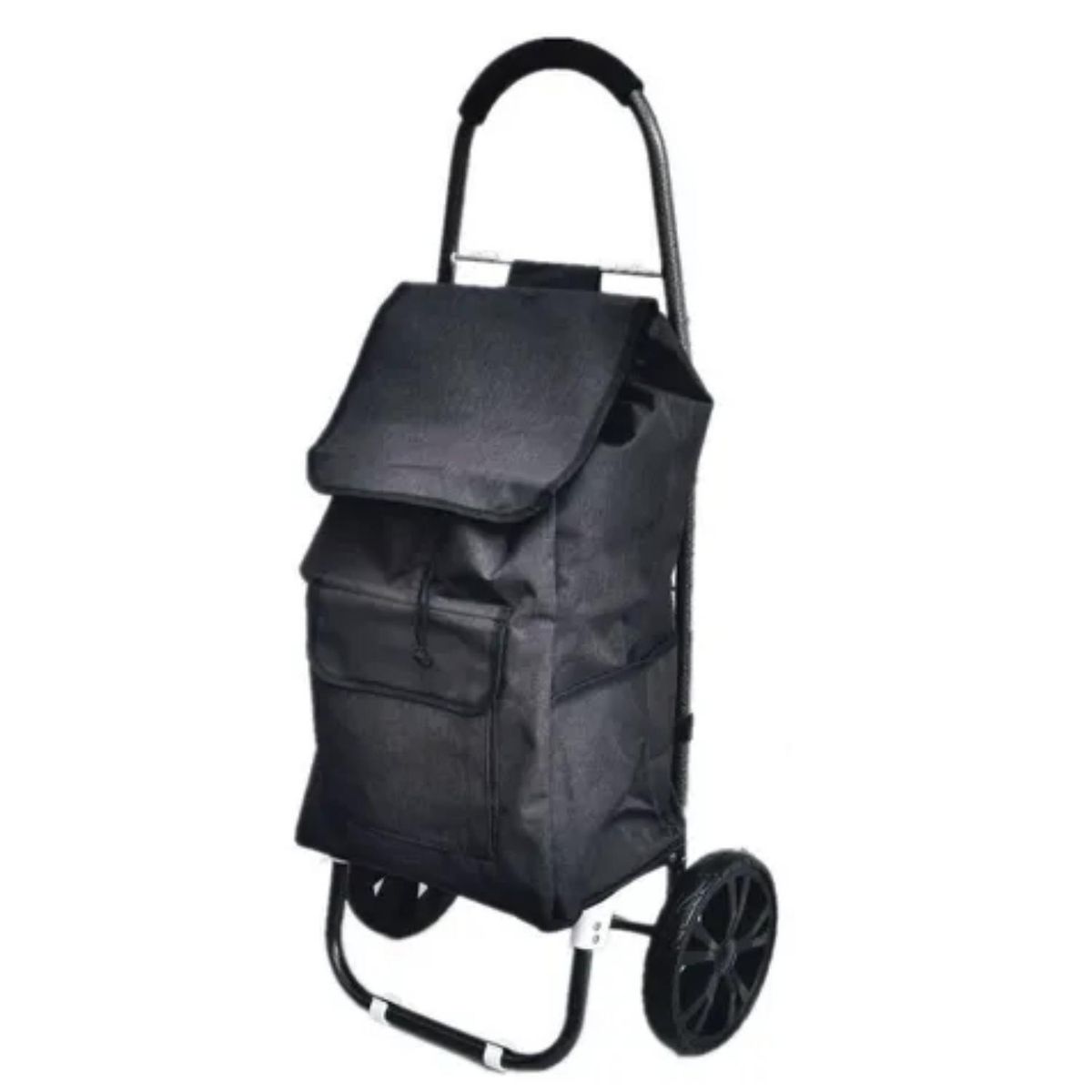 CRUSEC - Carro De Compras Plegable Tela Impermeable Color Negro.