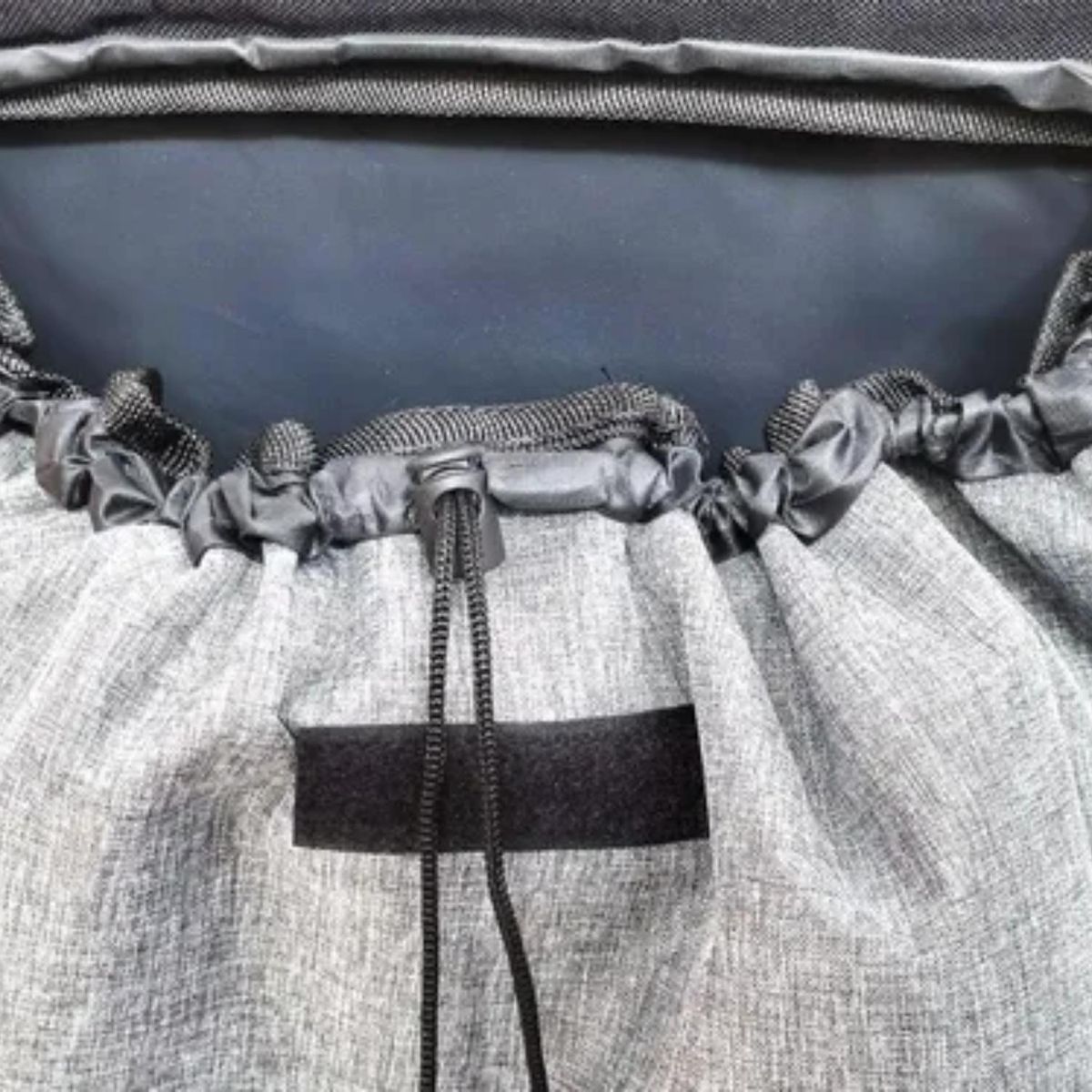 CRUSEC - Carro De Compras Plegable Tela Impermeable Color Negro.