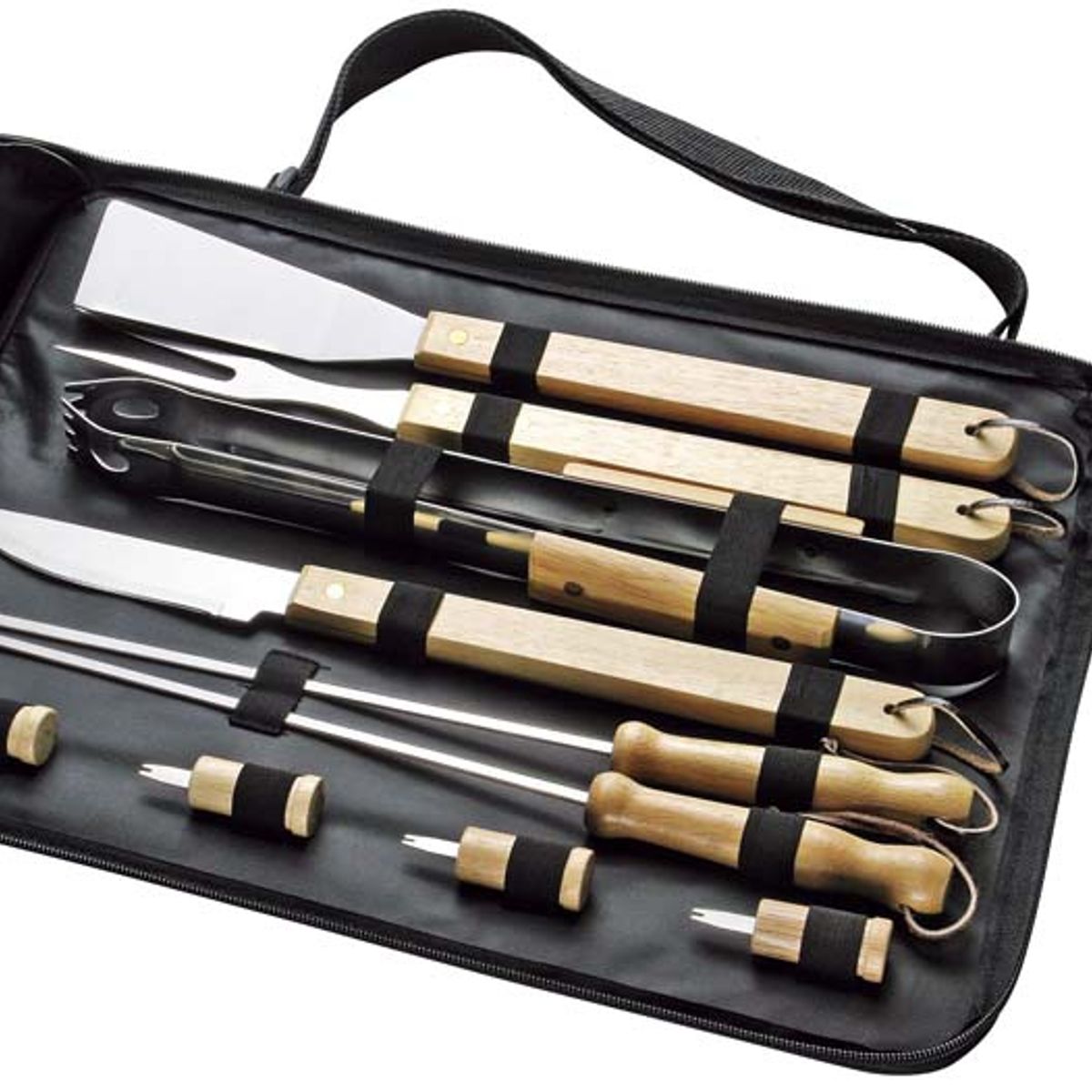 MONNO - Set de Herramientas BBQ con 10 utensilios