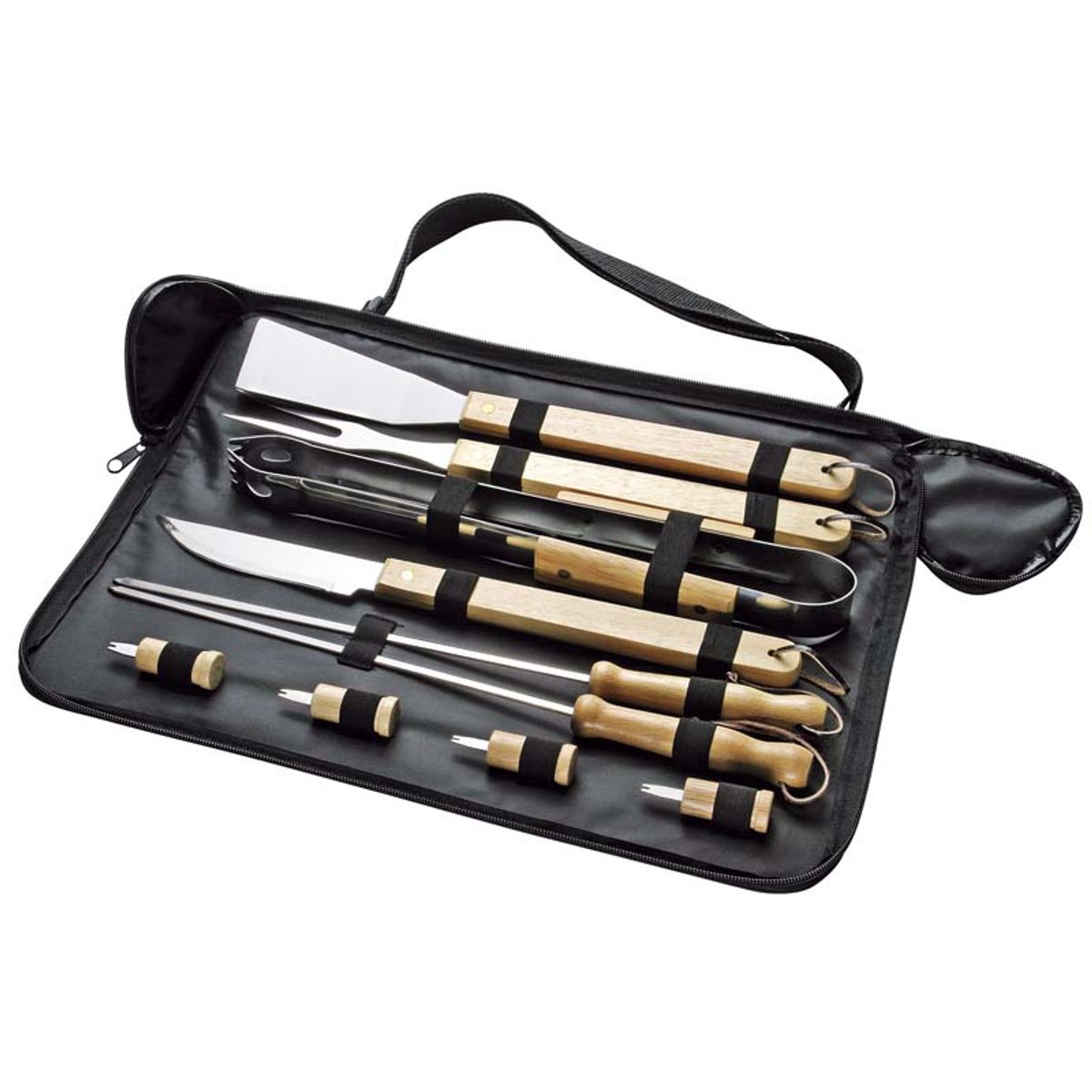 MONNO - Set de Herramientas BBQ con 10 utensilios