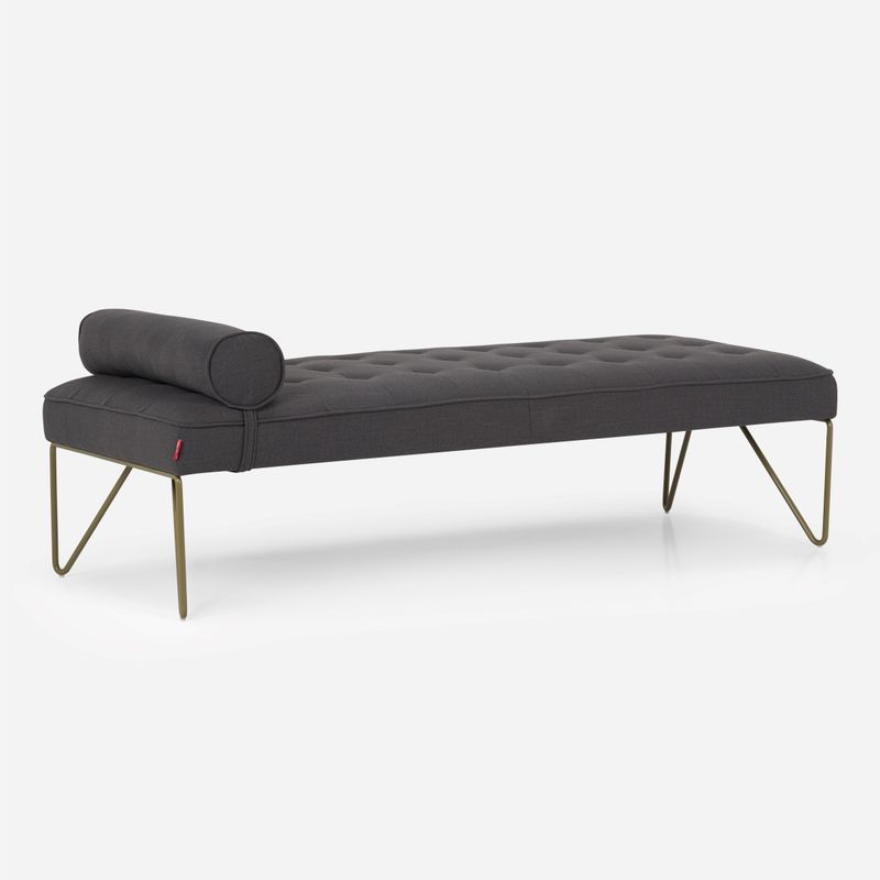 ROSEN - Banqueta Rosen Stepney Tela Charcoal