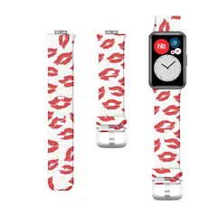 GENERICO - Correa De Camuflaje Compatible con Huawei Watch Fit Besos R