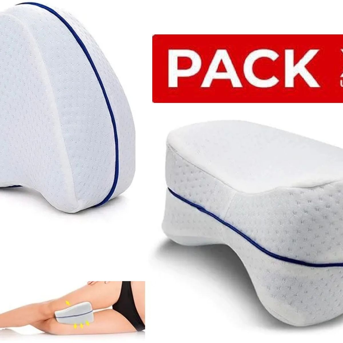 GENERICO - X2almohada Ortopédica Cojín De Pierna Almohadas Terapéuticas