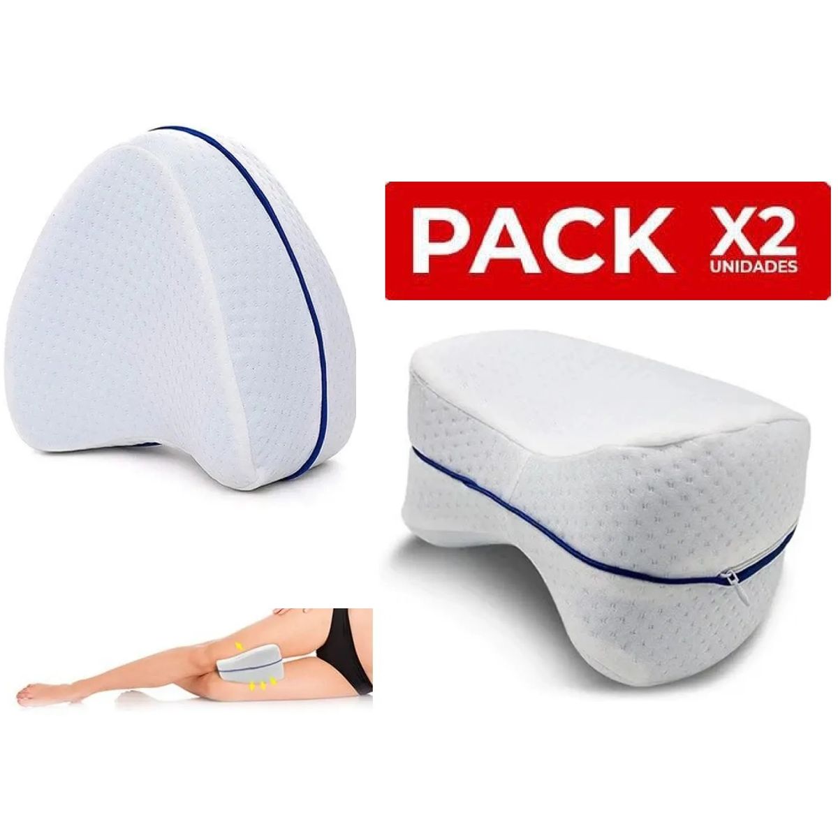 GENERICO - X2almohada Ortopédica Cojín De Pierna Almohadas Terapéuticas