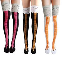 6 Pares Divertidas Calcetas 3d Pata De Pollo