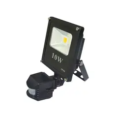 GENERICO - FOCO LED PROYECTOR 10W CON SENSOR DE MOVIMIENTO