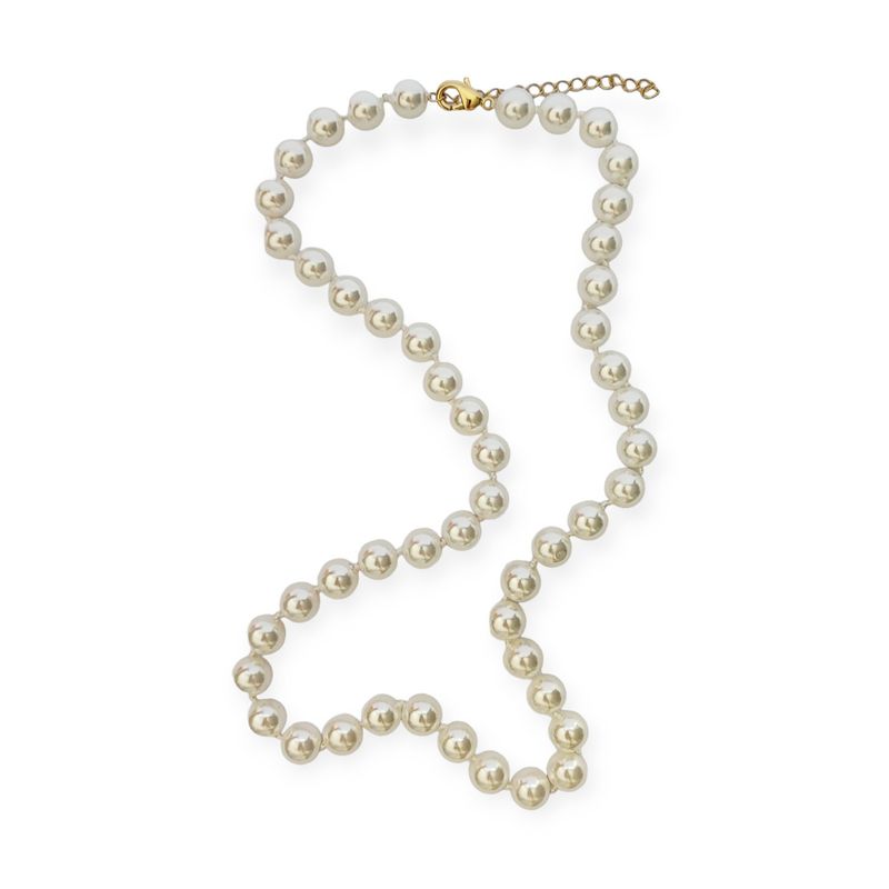 ANDREA COGGIOLA JOYAS - Collar Perlas 8mm Shellpearl Nácar Blanco