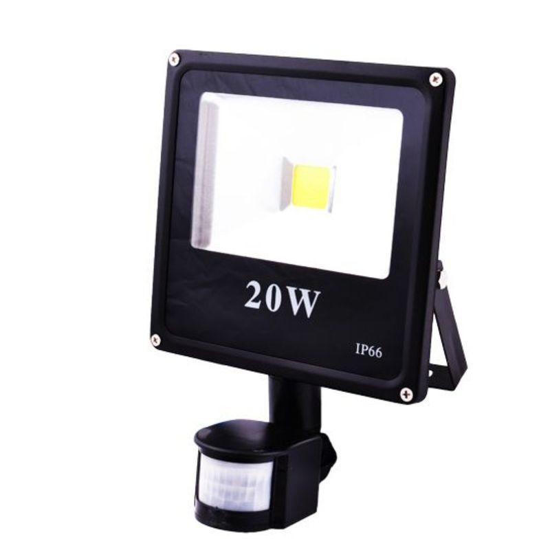 GENERICO - FOCO LED PROYECTOR 20W CON SENSOR DE MOVIMIENTO