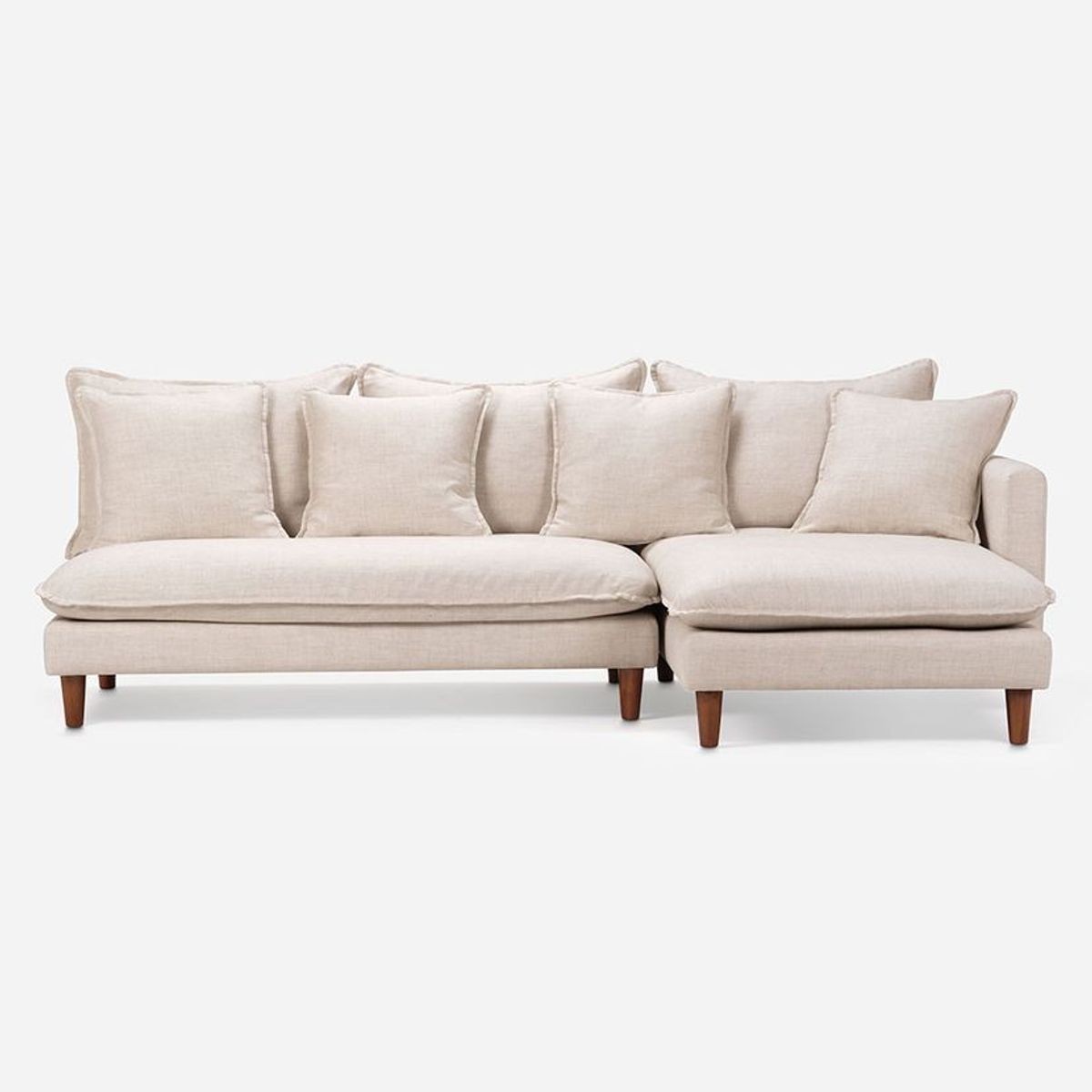 ROSEN - Sofá Seccional Rosen Dunster Derecho Tela Beige