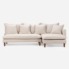 ROSEN - Sofá Seccional Dunster Derecho Tela Beige
