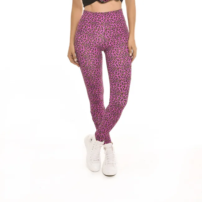 ROCK CAVIAR - LEGGINS CASUAL ANIMAL PRINT FUCCIA