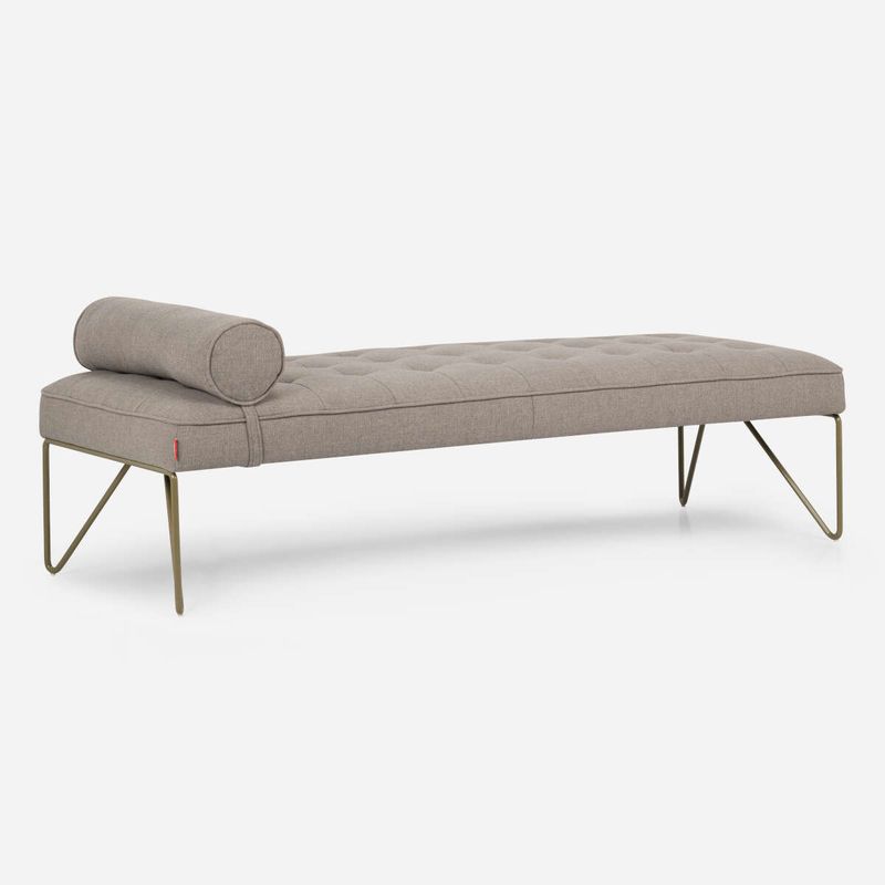 ROSEN - Banqueta Rosen Stepney Tela Taupe