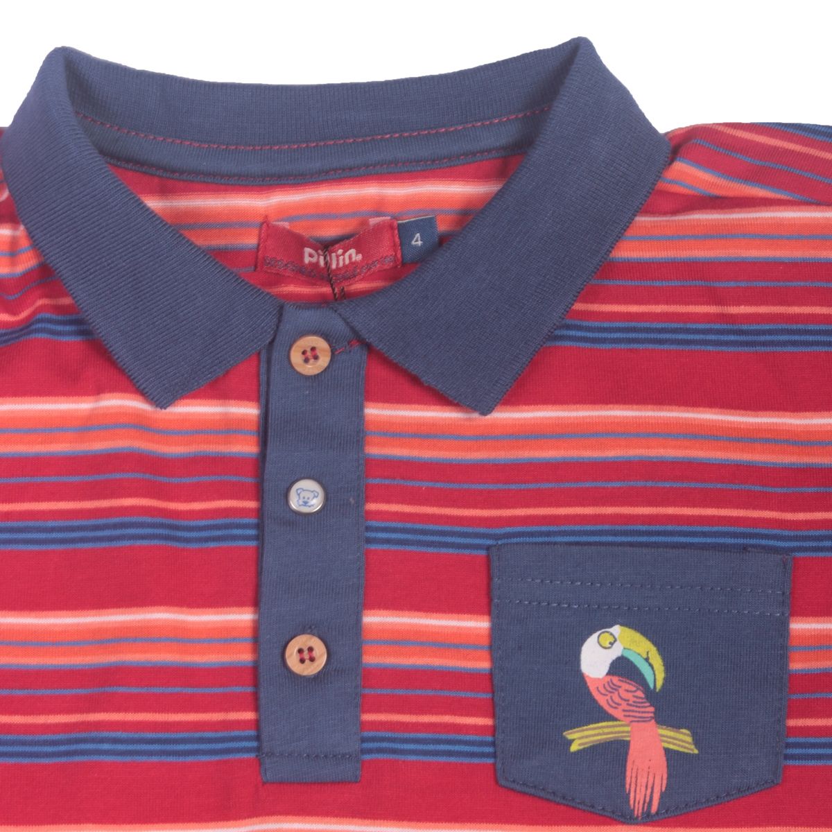 PILLIN - Polera Bebe Niño Rojo Pillin PILLIN