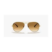 Anteojos De Sol Ray-Ban RB3025 Aviator Large Metal Dorado.