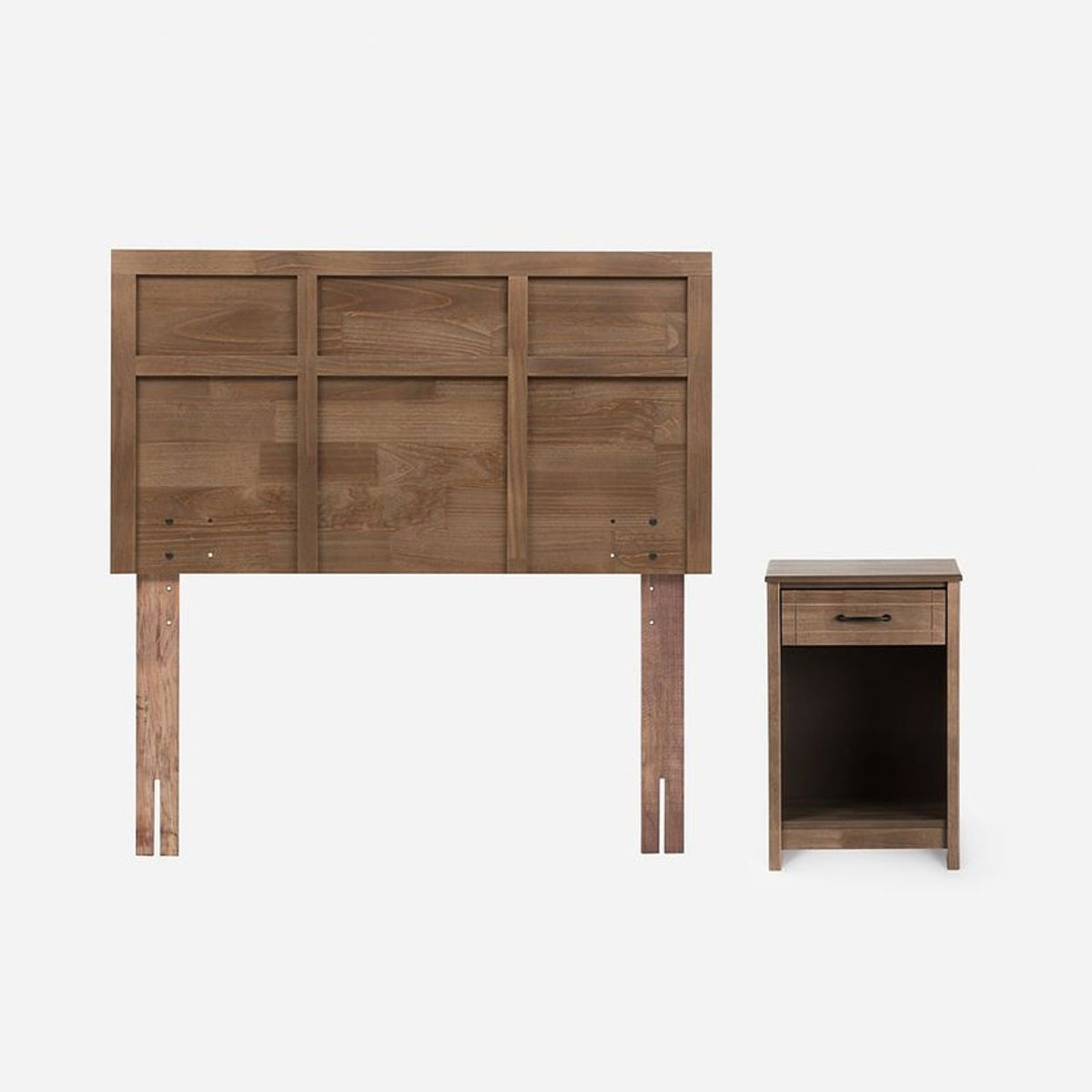 ROSEN - Diván Cama Classique 1,5 Plazas Con Muebles Robin Tostado