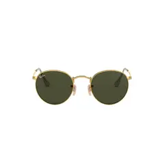 RAY BAN - Anteojos De Sol Ray-Ban RB3447 Round Metal Dorado.