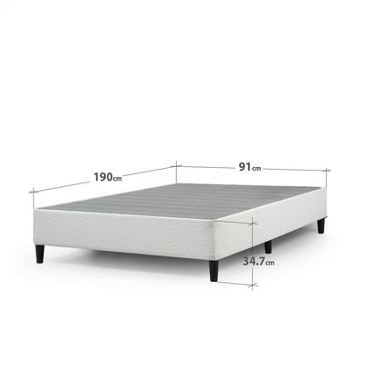 Imagen 2 del producto Base de cama KEENAN 1 plaza 90x190x36cm
