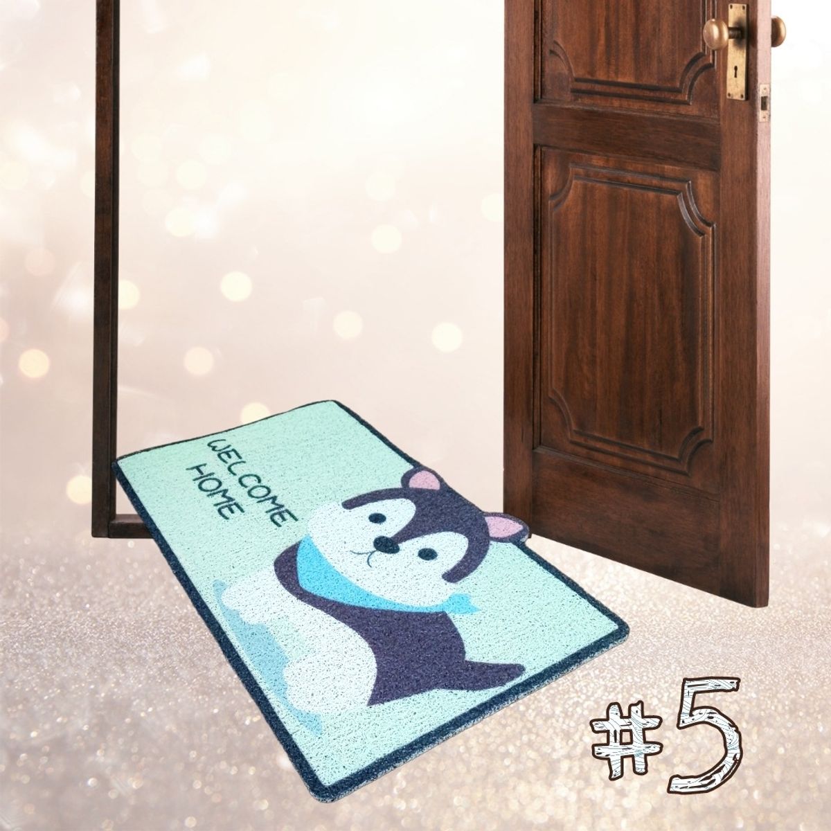 GENERICO - Limpiapiés Alfombra: Bienvenida Mascota Cocina Baño 5 PERRO WELCOME