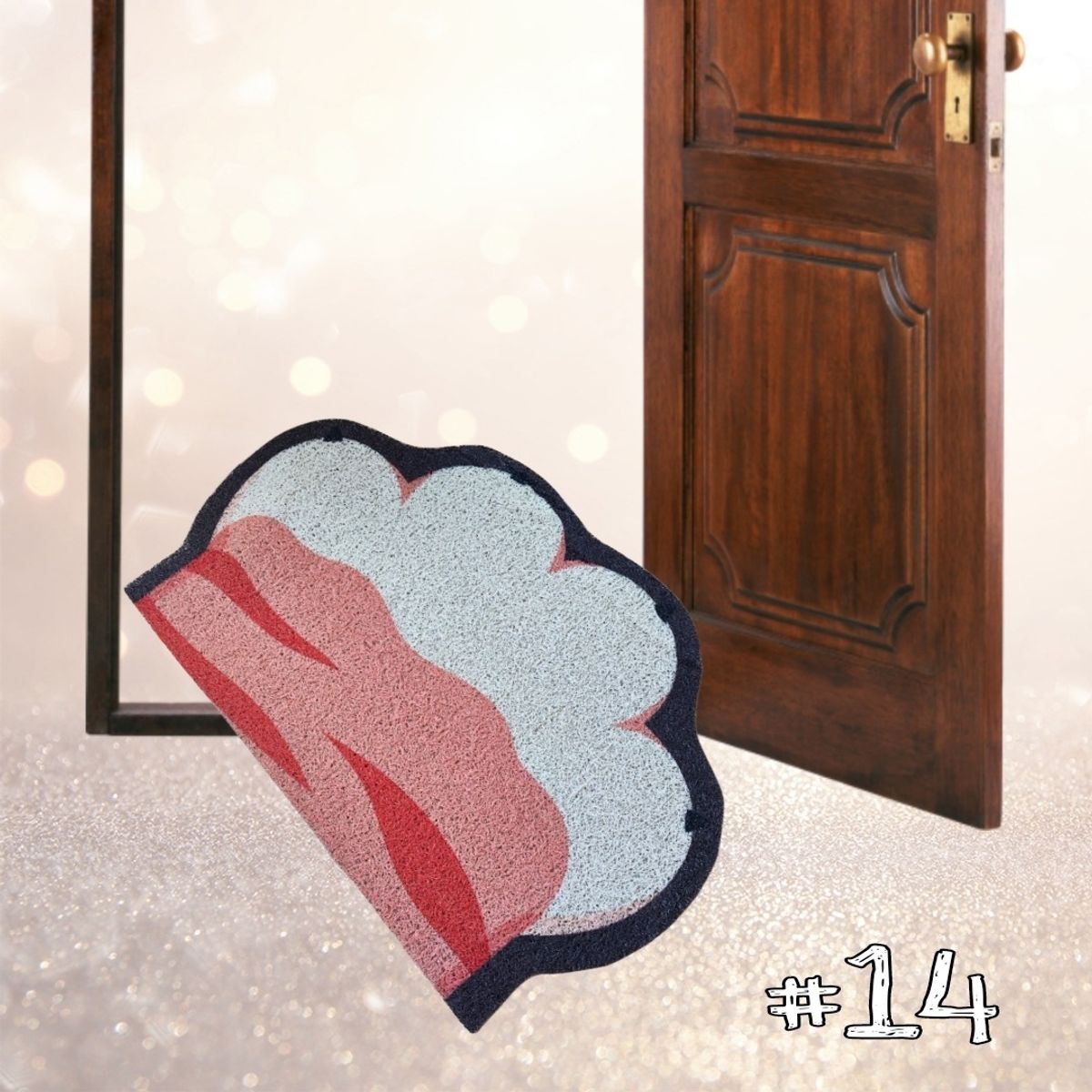 GENERICO - Limpiapiés Alfombra: Bienvenida Mascota Cocina Baño 14 GARRITA LINEAS