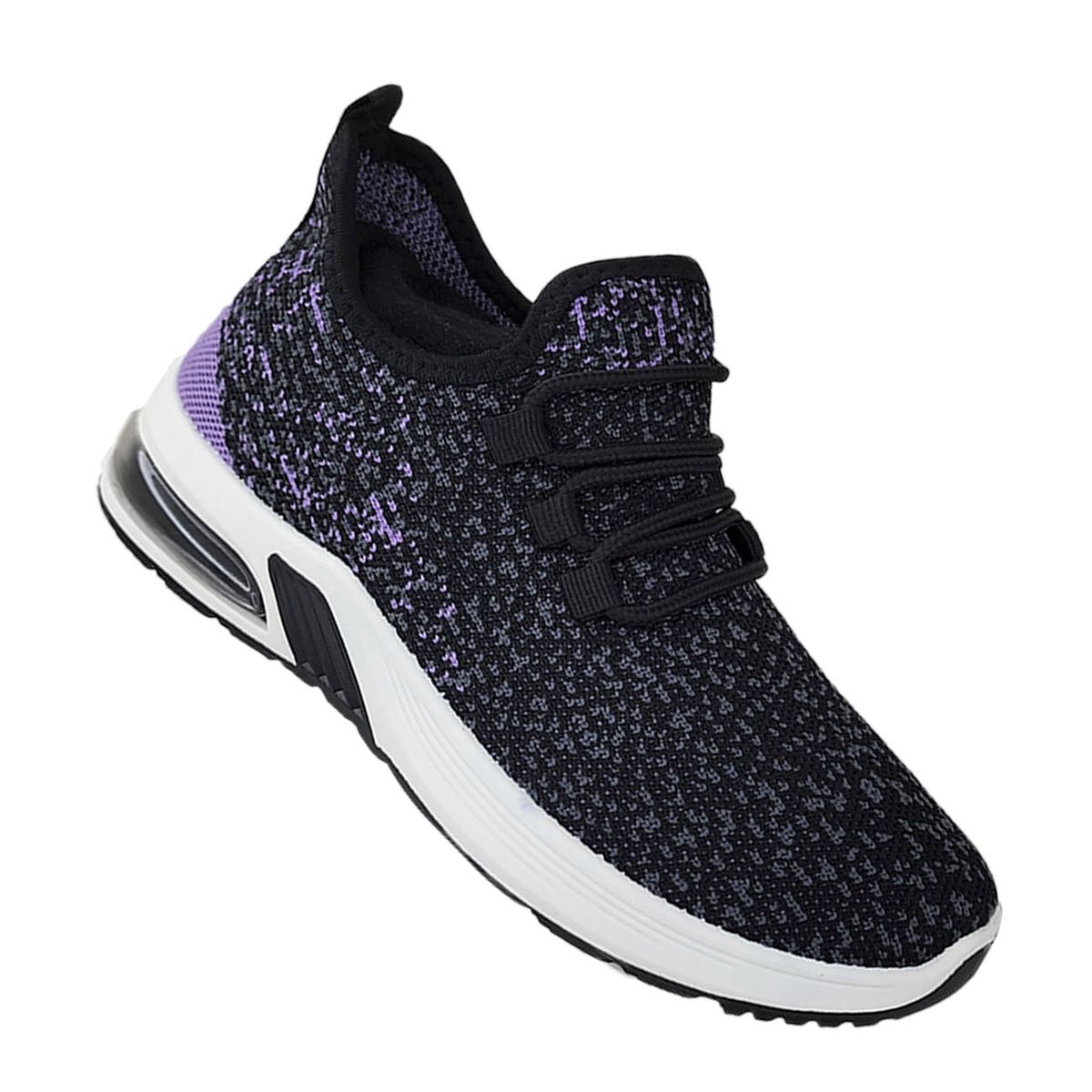 GENERICO - Zapatillas Suaves Deportivas Air Running Mujer Negro/lila 3209