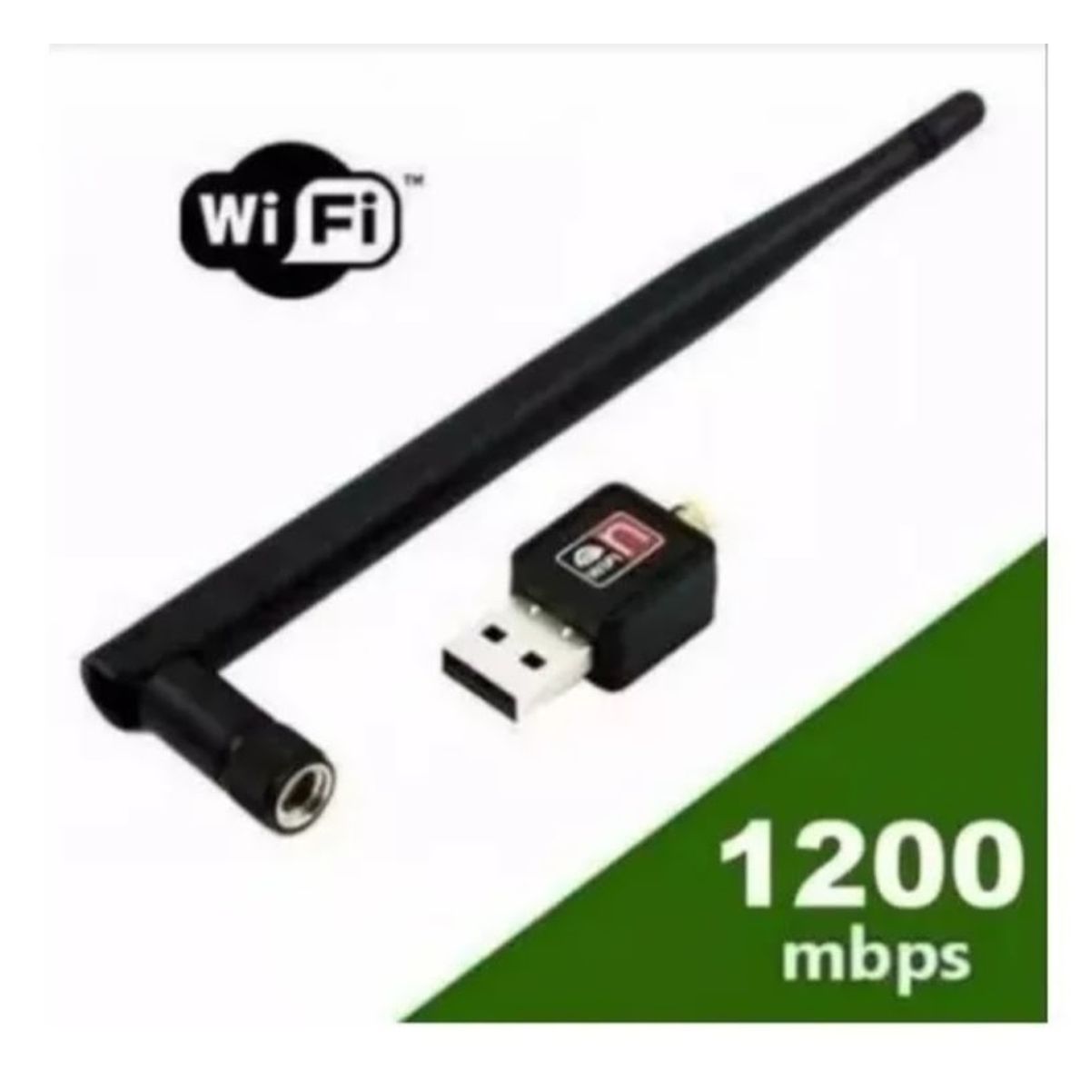GENERICO - Antena Adaptador Lan Wifi Usb 2.0 1.200 Mbps