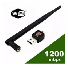 GENERICO - Antena Adaptador Lan Wifi Usb 2.0 1.200 Mbps