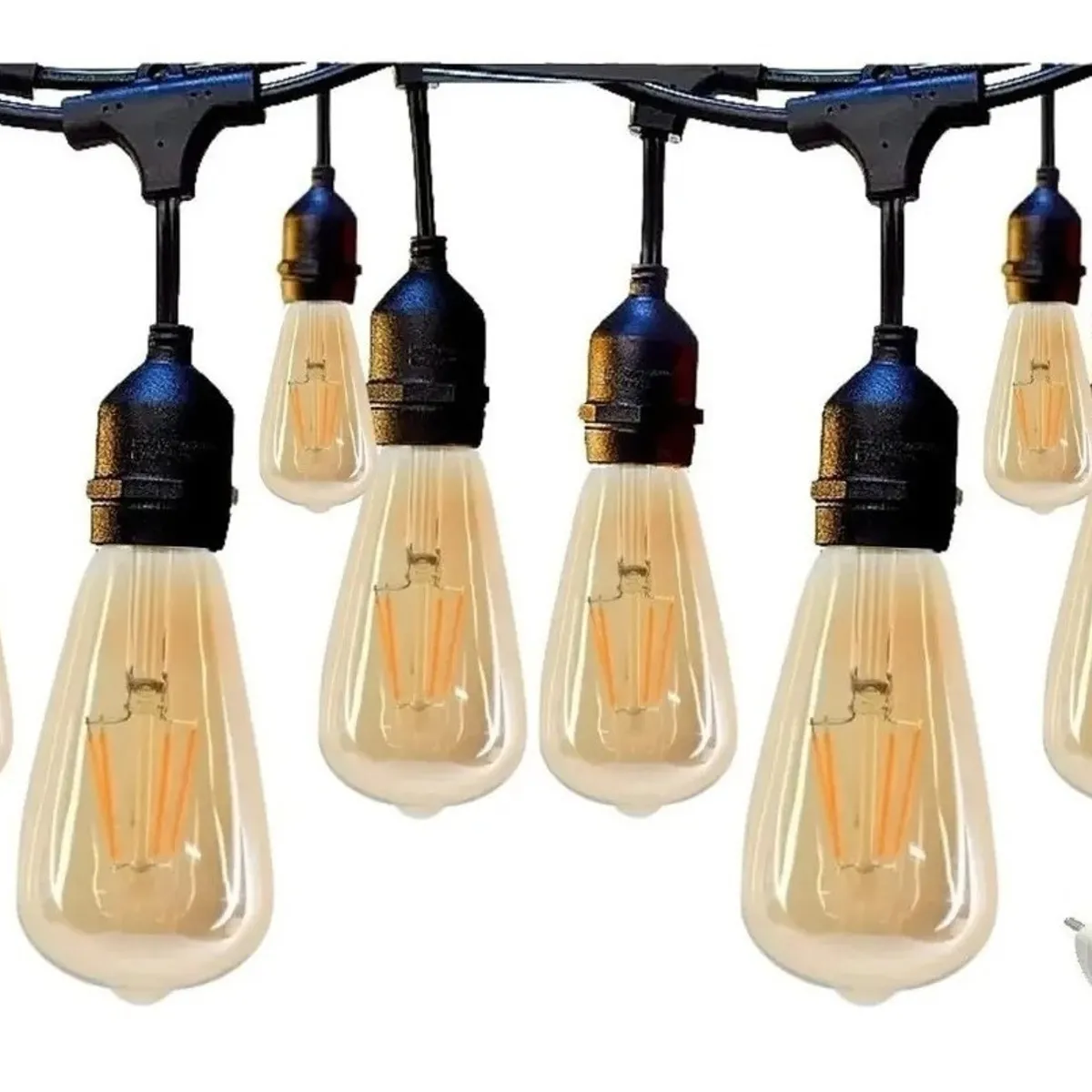 GENERICO - Guirnalda 10 Metros Impermeable + 10 Ampolletas Corriente