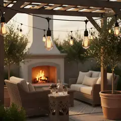 GENERICO - Guirnalda De Luces Led 10 Metros Con Ampolletas E27 Incluidas Luz Calida Decorativa FIGOIMPORT