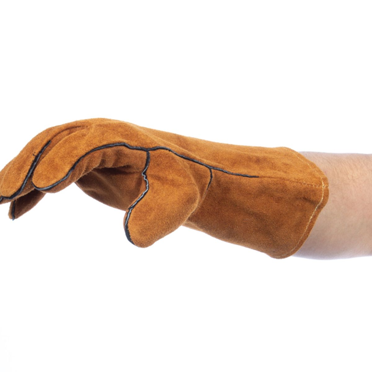MONNO - GUANTES DE CUERO GAMUZA LARGOS