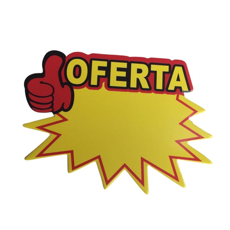 GENERICO - 10 Etiquetas Oferta De Cartón Para Poner Precios 13x9 Cm