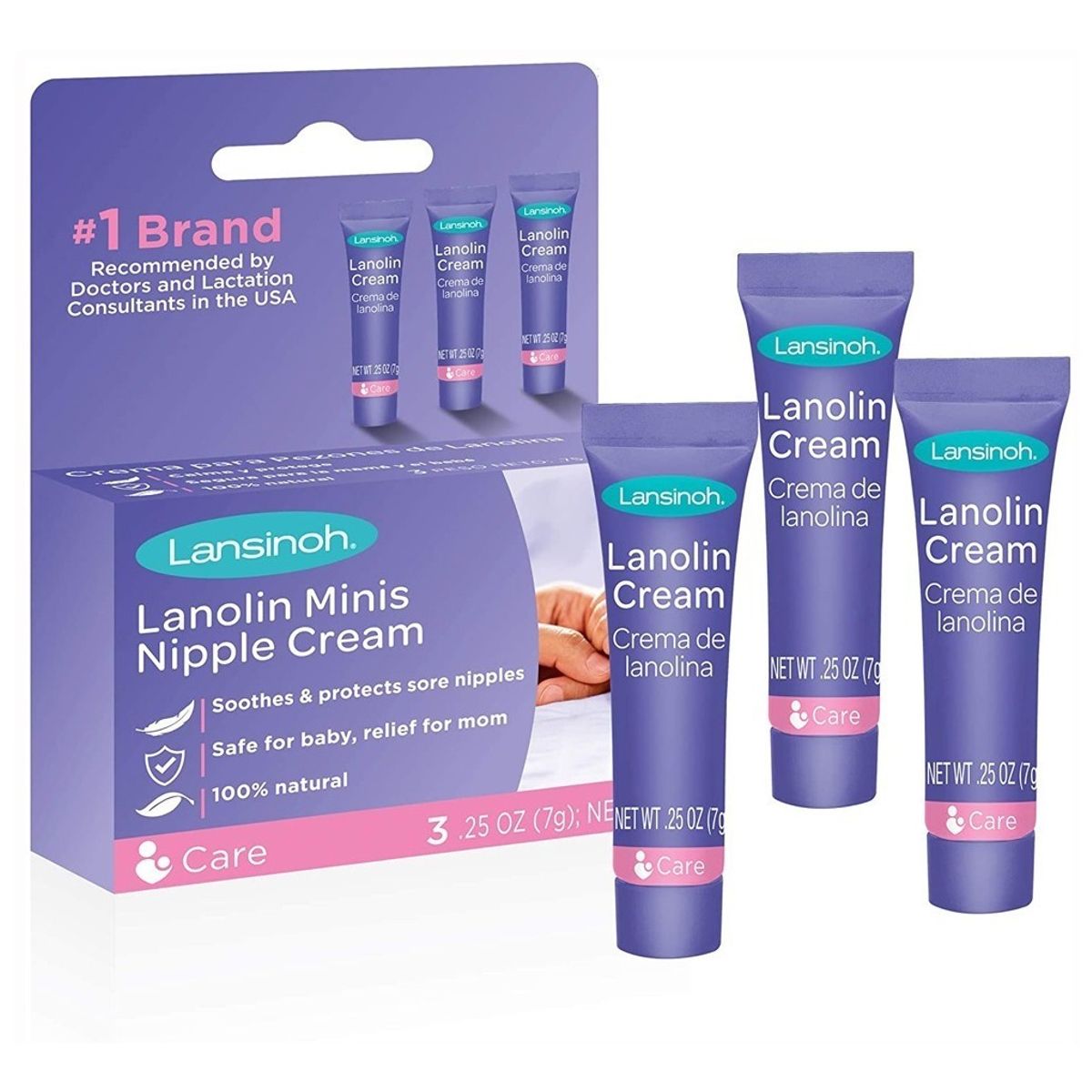 LANSINOH - Pack lanolina 3 unids. de 7grs.