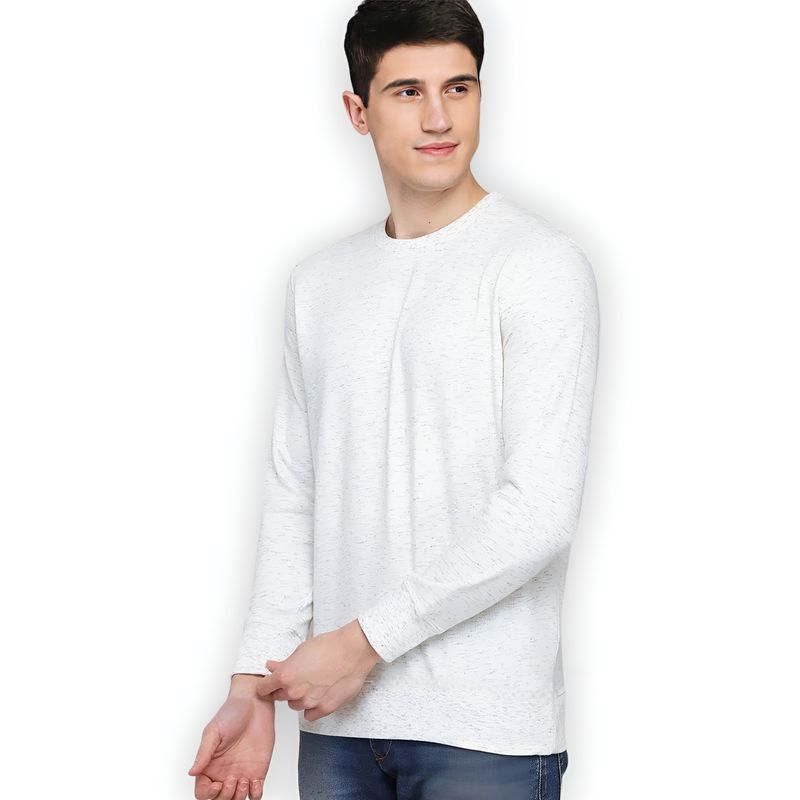 MROTTO - Polera Hombre Manga Larga Regular Fit Cuello Redondo