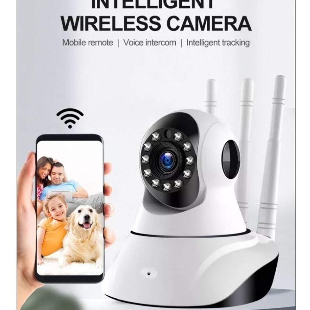 GENERICO - Cámara Ip Vigilancia Robotizada 360 Grados Wifi Hd