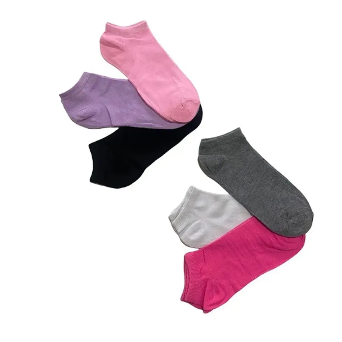 EVERSO - Pack 12 Pares Calcetines Bamboo Deportivos Tobillera Mujer