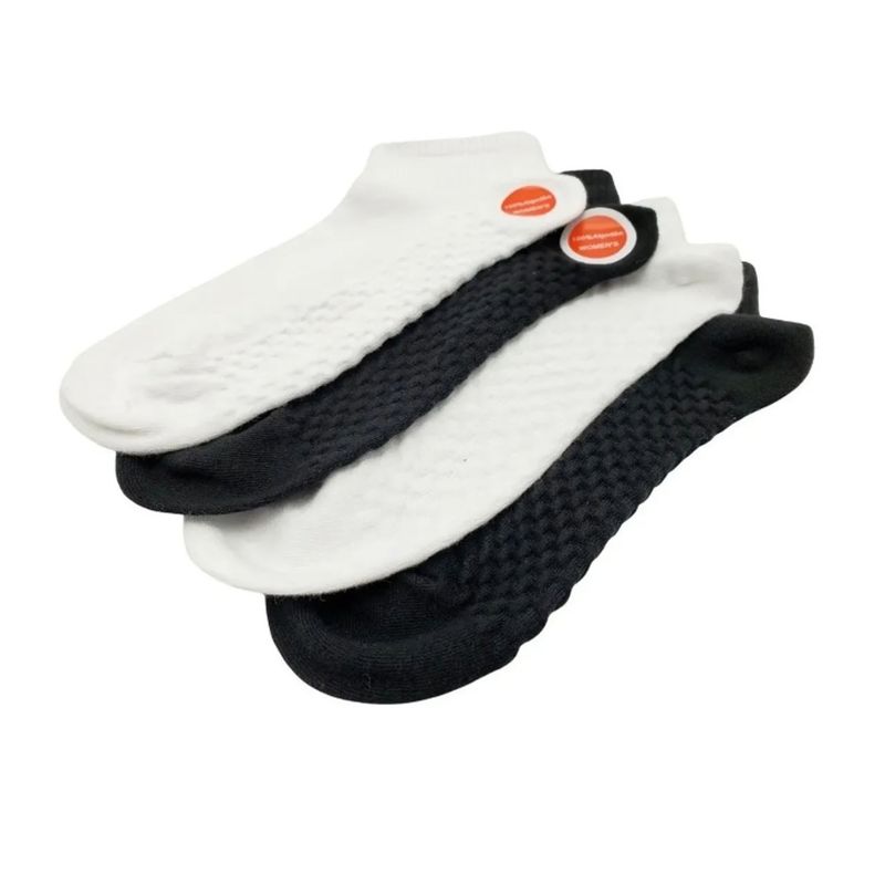EVERSO - Pack 12 Pares Calcetines Tobillera Algodón Mujer Deportiva_.