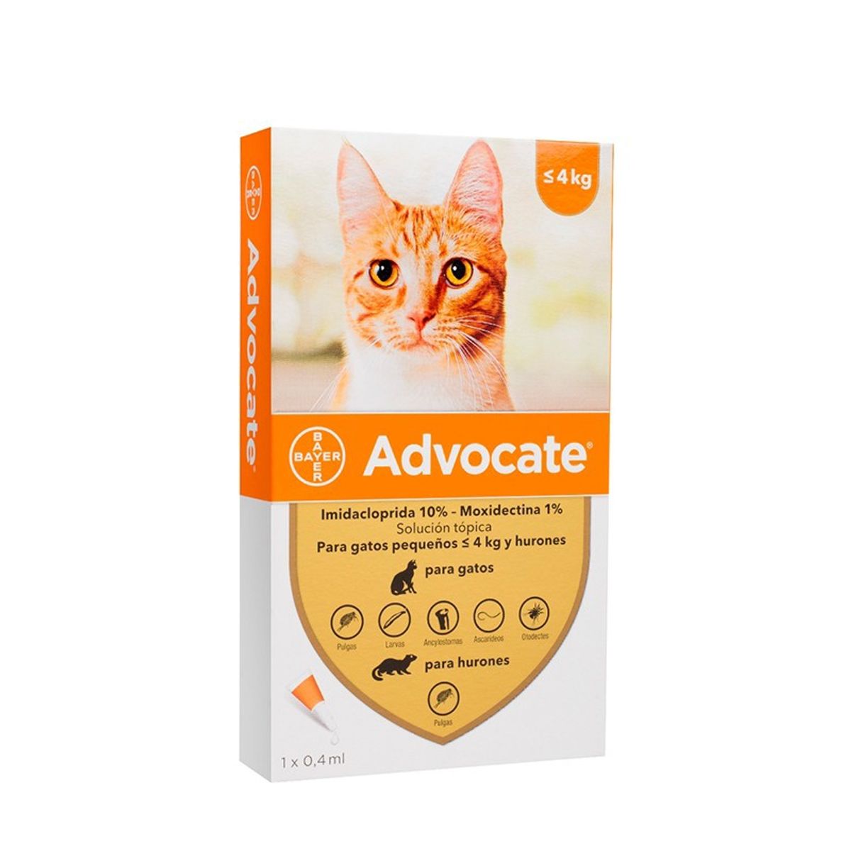 ELANCO - Advocate Gatos hasta 4 kilos y hurones