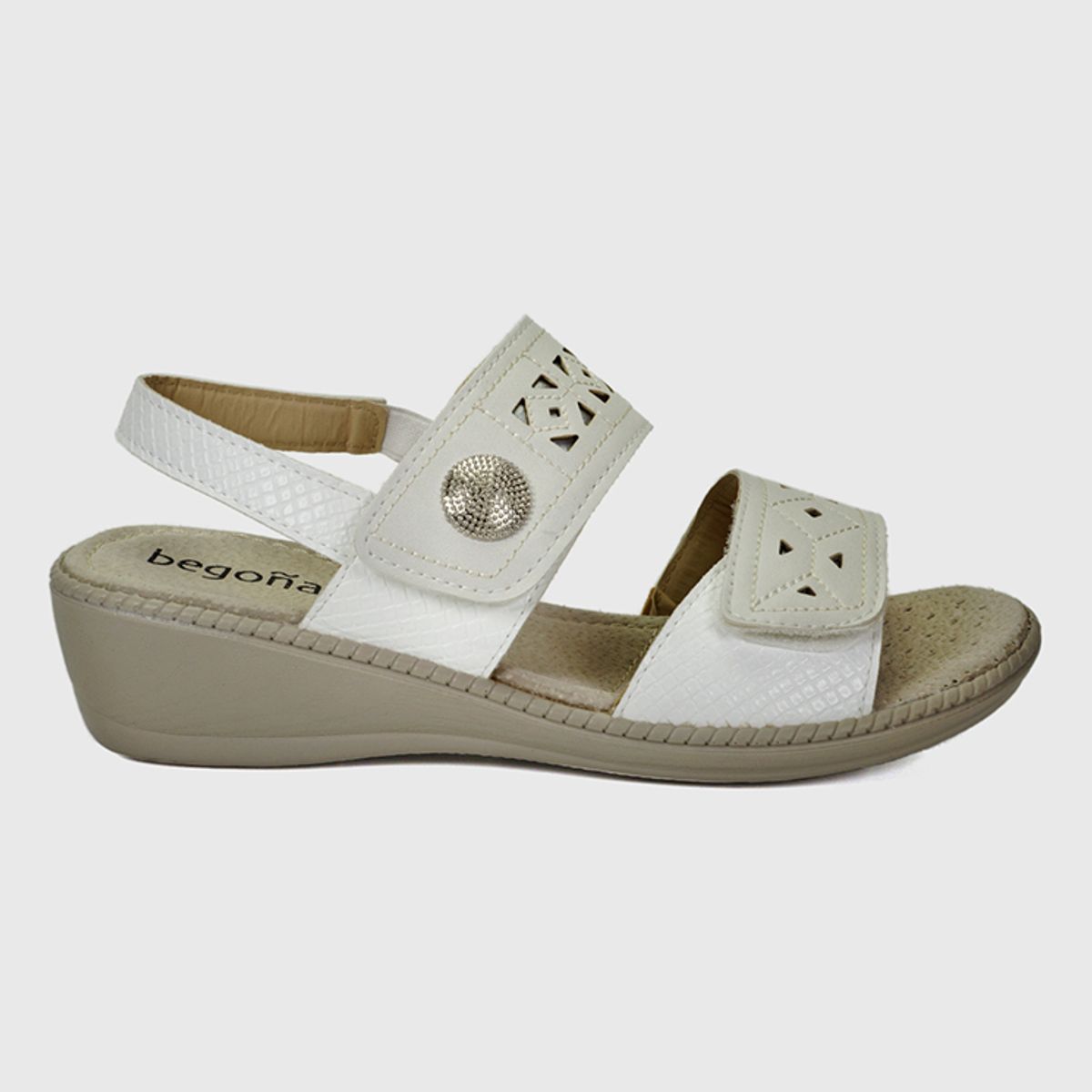 BEGOÑA - Sandalia Elinas Blanco BEGOÑA