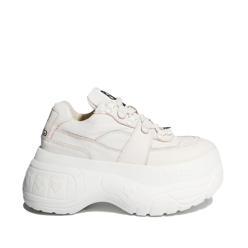 GOTTA - Zapatilla Mujer Cuero Blanca 18530