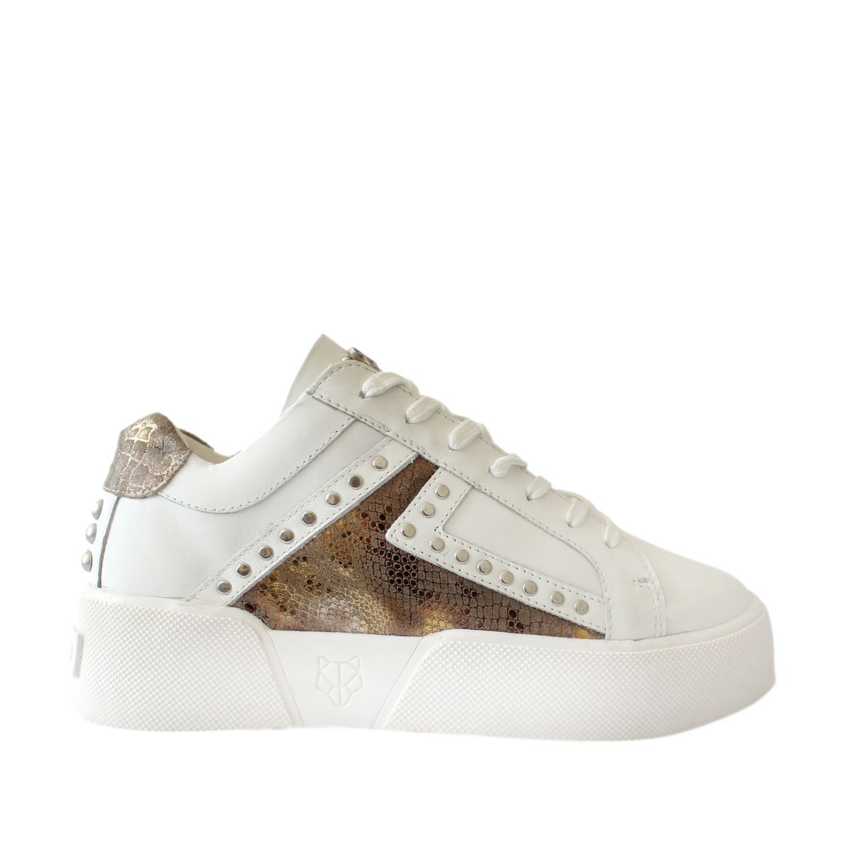 GOTTA - Zapatilla Mujer Dorada Cuero 18511