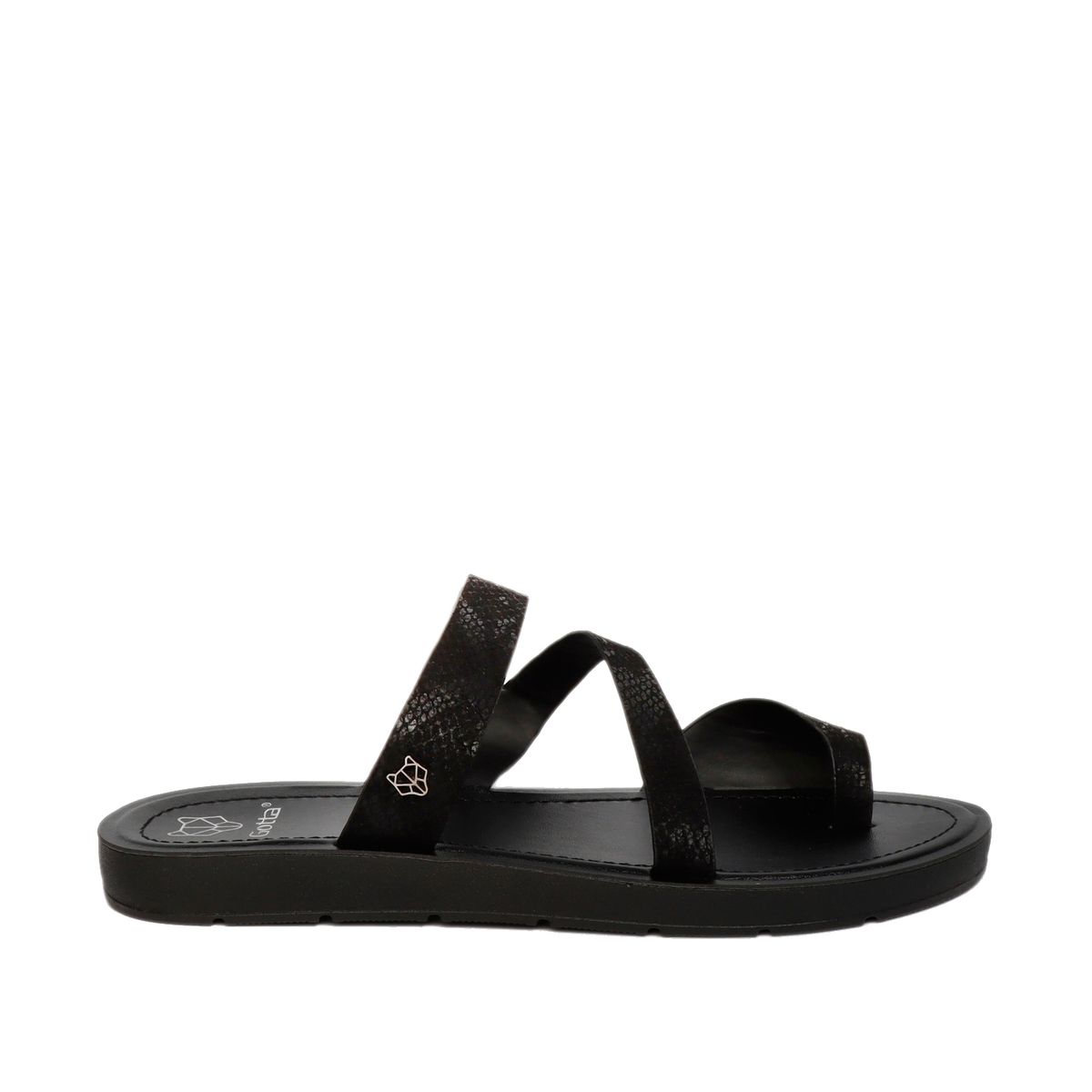 GOTTA - Sandalia Mujer Plana Negra 13252