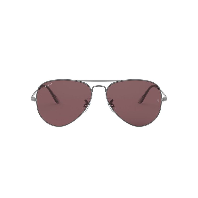 RAY BAN - Anteojos De Sol Ray-Ban RB3689 Aviator Metal Ii Gris